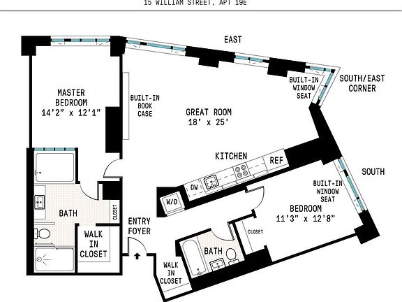 2nd image of 15 William St APT 19E