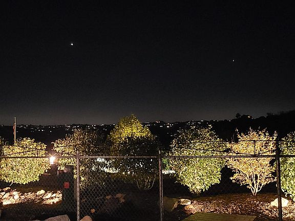 Outside of front gate night picture