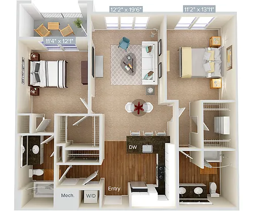 Floor plan B1-1-Var-1104