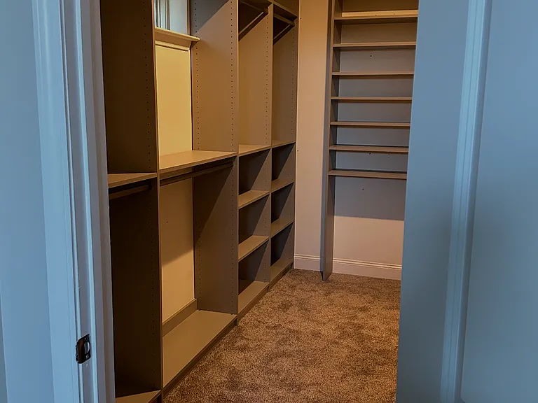 Newly added custom primary closet