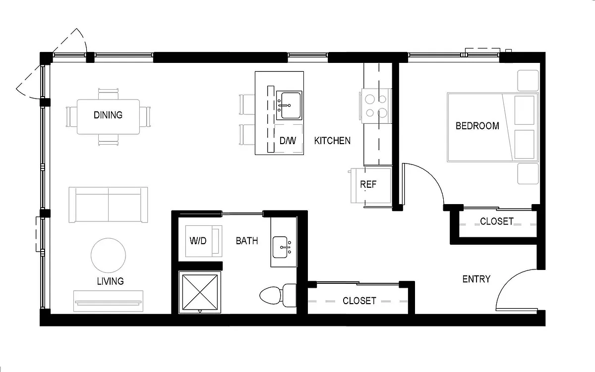 Floor plan 1B - 1I