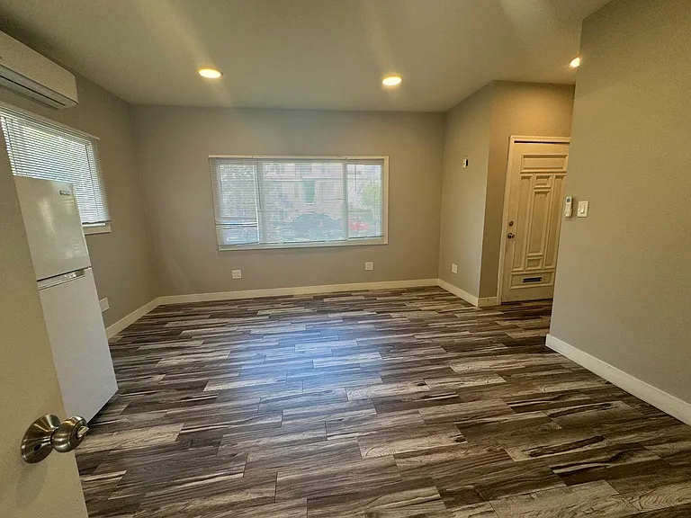 View from bedroom to living room