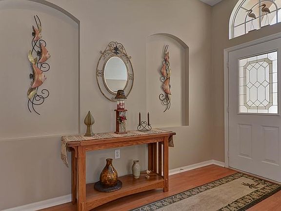 Warm and inviting foyer