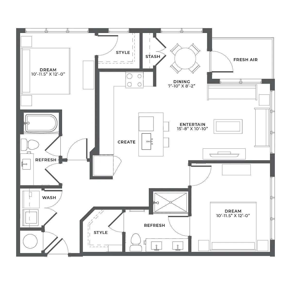 Floor plan B2