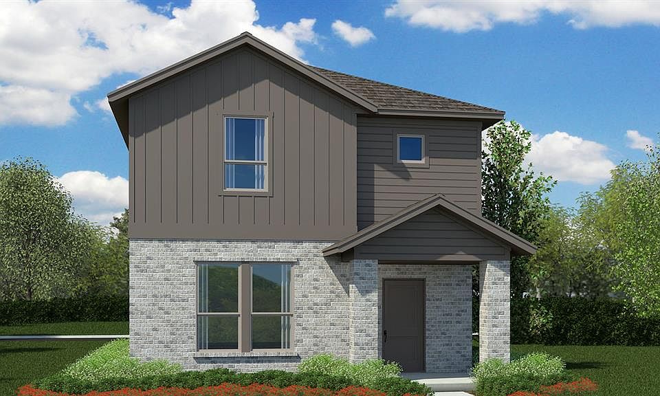 Front Elevation - D.R. Horton''''s Walnutfloorplan Elevation A - All Home and community information, including pricing, included features, terms, availability and amenities, are subject to change at any time without notice or obligation. All Drawings, pictures, photographs, video, square footages, floor plans, elevations, features, colors and sizes are approximate for illustration purposes only and will vary from the homes as built.