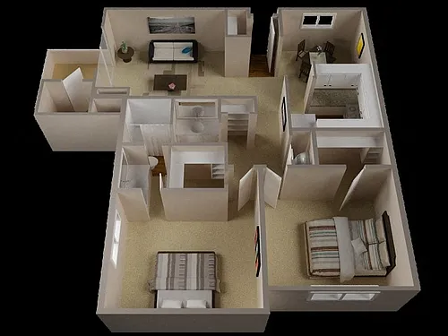 Floor plan 2 Bedroom A