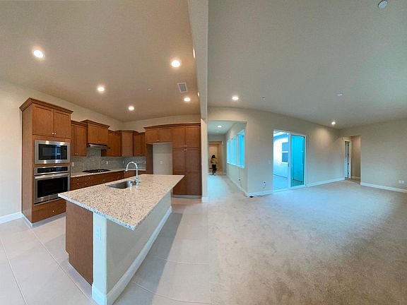 kitchen and living room