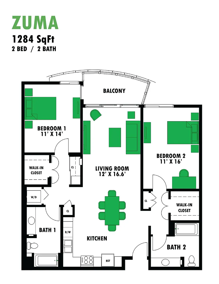 Floor plan Zuma 2B