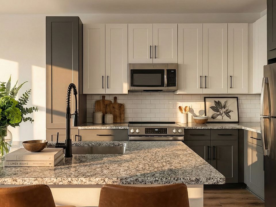 Granite counters and stainless steel appliances