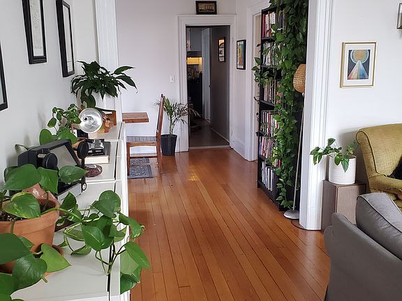 Front door to dining room.