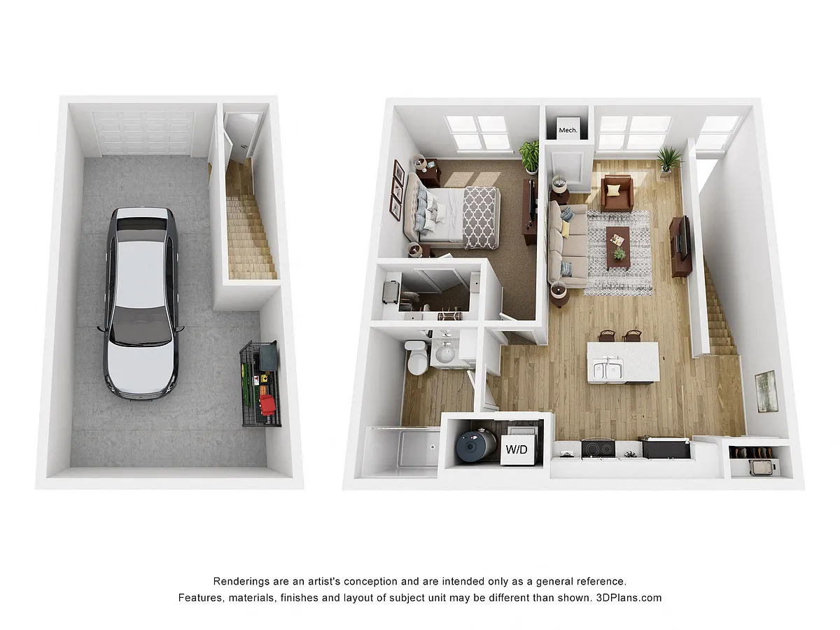 Floor plan 1 Bedroom - C