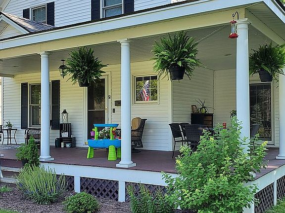 Tranquil wrap-around porch