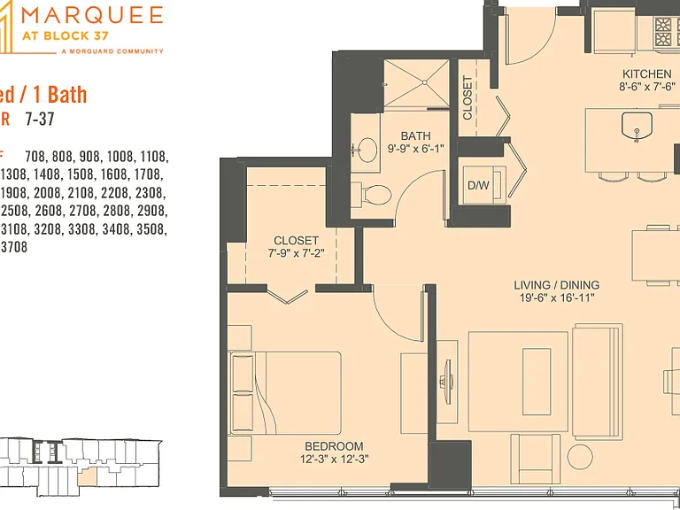 1 Bedroom x 08 1 Bedroom x 08