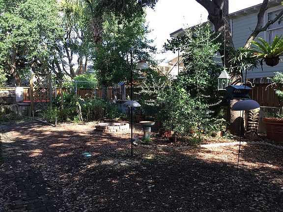 back yard with view of wall