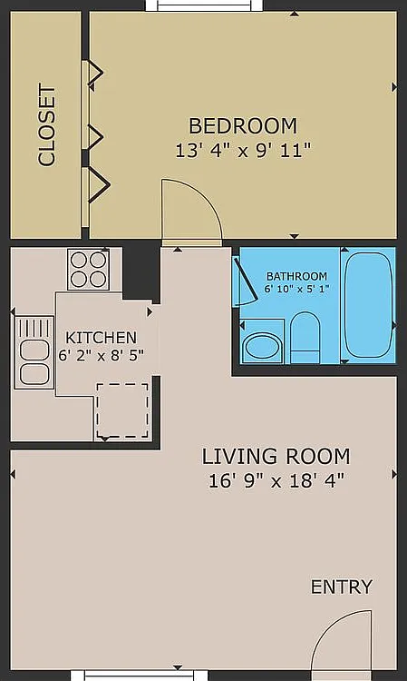 1 bed, 700 sqft, $1,280 — Photo 3