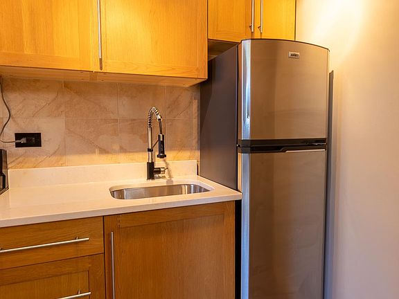 Brand-new quartz countertops and SS appliances