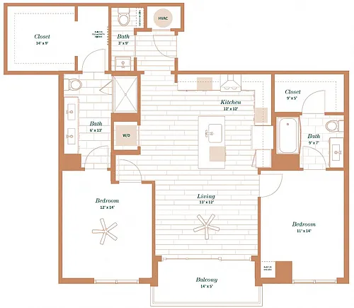 Floor plan Myrtle