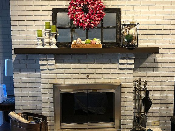 Family room fireplace-Spring