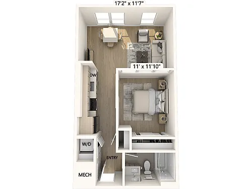 Floor plan A1 - Finish Package II