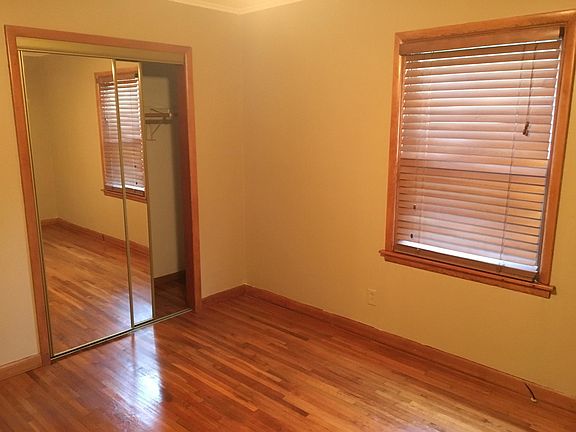 Bedroom with sliding closet doors