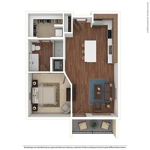 Floor plan C with Balcony