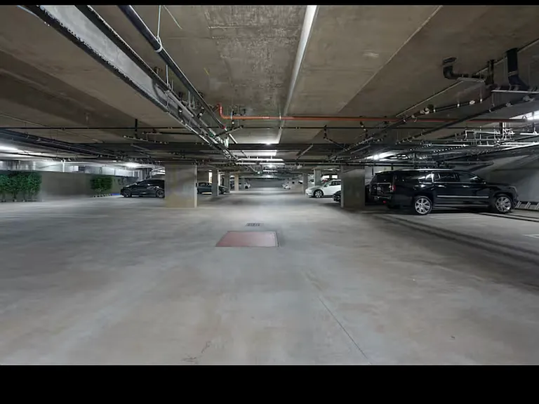 Secured underground garage