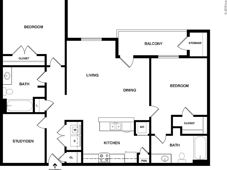 The Boiler: Beds - 2: Baths - 2: SqFt Range - 1069 to 1069