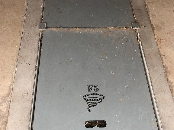 Storm shelter in garage