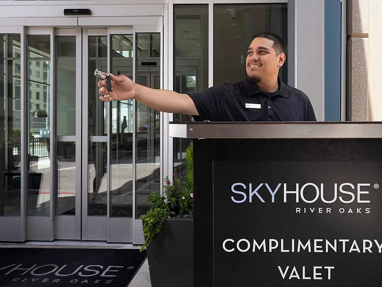 Complimentary valet parking available
