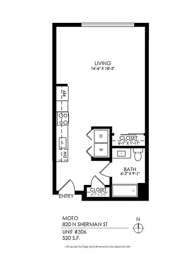 Floor plan Studio