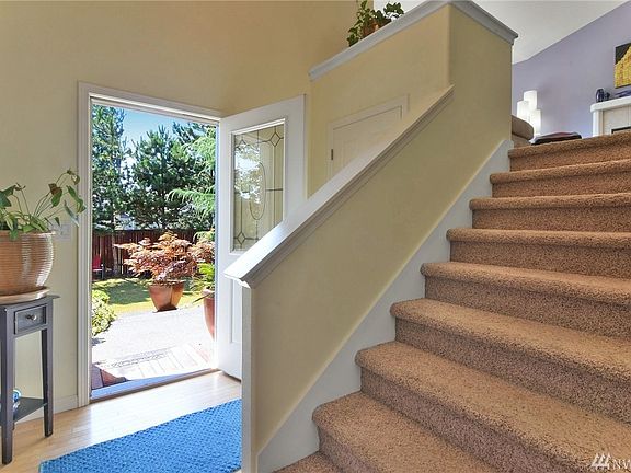 Check out the wide staircase