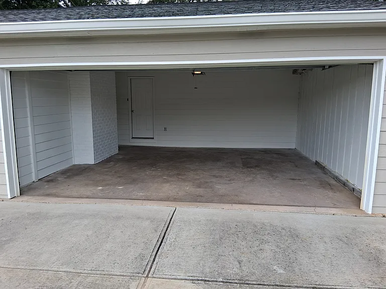 Two-car garage with opener