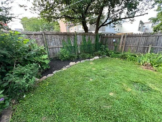 Fully Fenced in Backyard