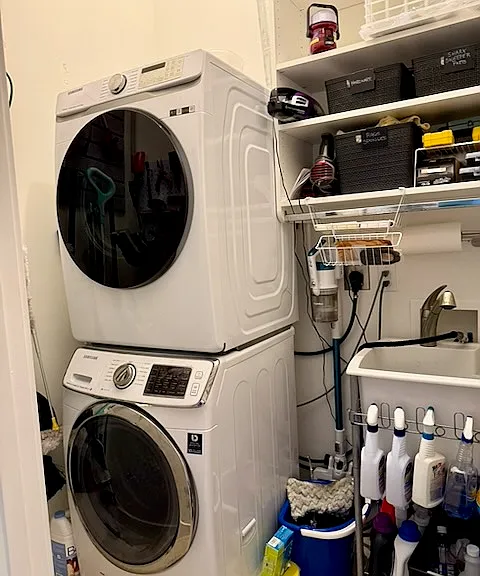 Laundry room with utility sink.