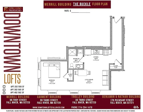 Floor plan The Buckle