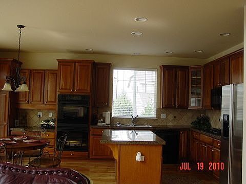 nook area with built in desk