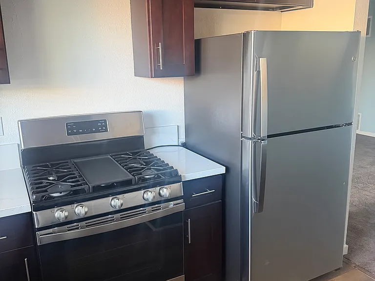 New stove, brand new fridge