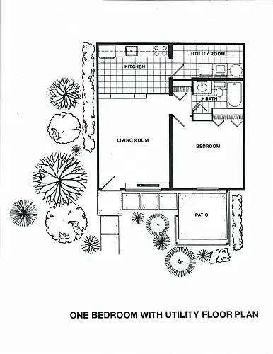 Floor plan 1 Bed 1 Bath