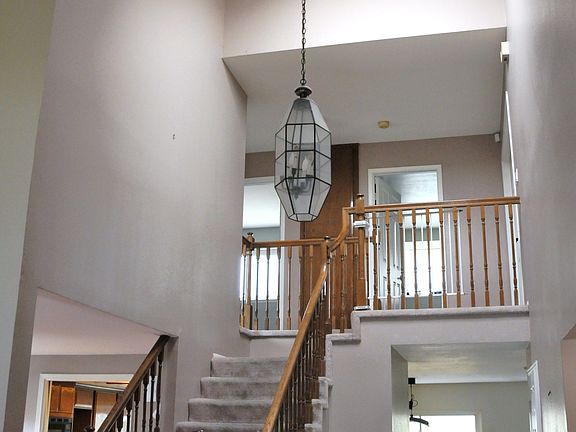 High ceiling with skylight