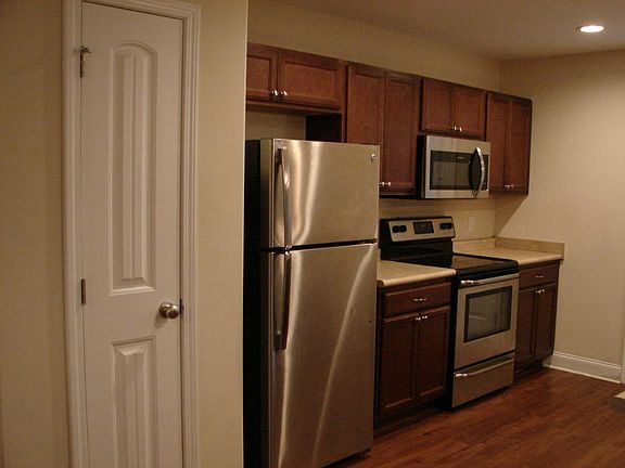 Galley kitchen view.