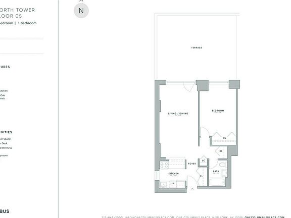 2nd image of 1 Columbus Pl APT N5n