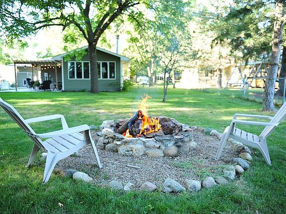 back yard fire-pit