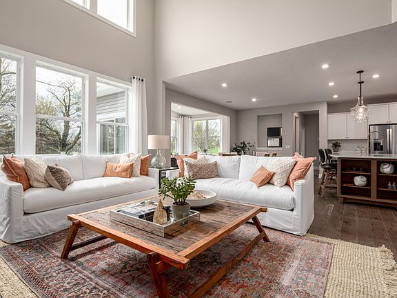 Gathering Room Open to Kitchen