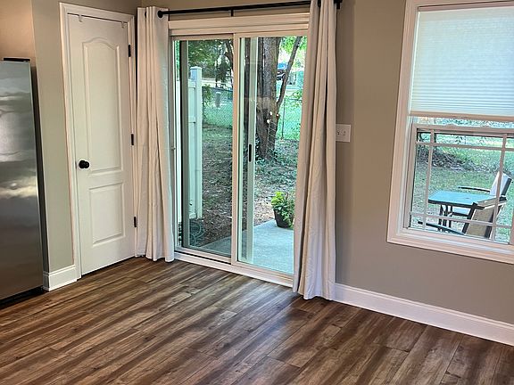 Sliding glass door to back patio/back yard.