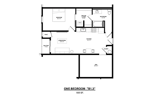 Floor plan A3 1X1