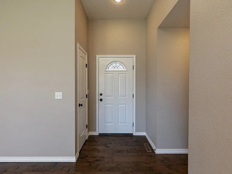 entrance door viewed from inside the home
