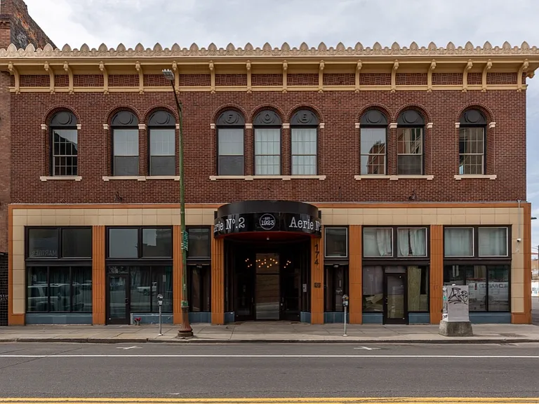 Front of 100 year old historic building