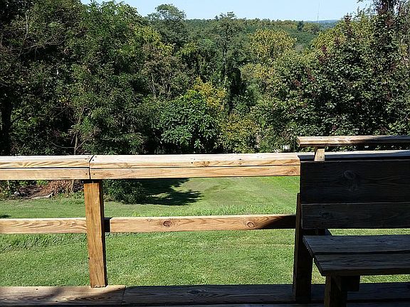 Large back deck with view