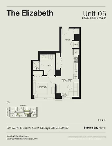 Floor plan 05 - 1Bed/1Bath