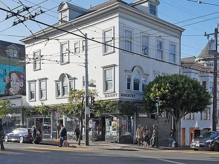One block off legendary intersection of Haight & Ashbury Streets